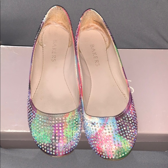 Bakers Multicolor Rhinestone Flats - Picture 3 of 6